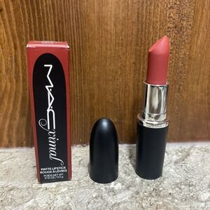 MAC macximal matte lipstick 665 Ring The Alarm / Full size New